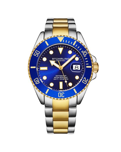Montre de Plongée Homme en Acier Depthmaster Quartz doré/argenté