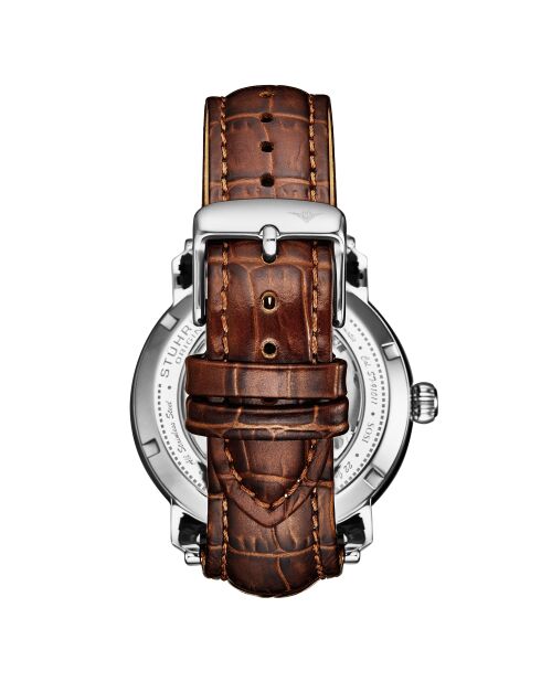 Montre Homme en Cuir Gardien du Temps Céleste 1017 Automatique marron