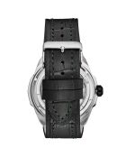 Montre Homme en Cuir Navigator Automatique Double Fuseau noire