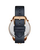 Montre Homme en Cuir TerraTime Quartz bleue