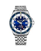 Montre, Radiance 1009 Plongeur Automatique Suisse 42mm Argent Acier inoxydable Bracelet