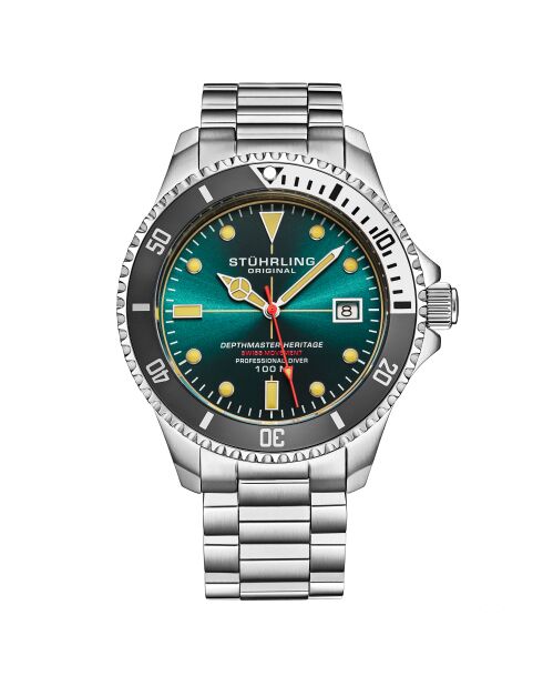 Montre de plongée Homme en Acier Depthmaster Heritage Quartz argentée