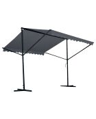 Tonnelle 2 pans Columba anthracite - D.3.5m
