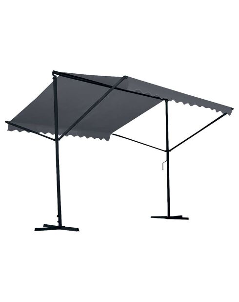 Tonnelle 2 pans Columba anthracite - D.3.5m