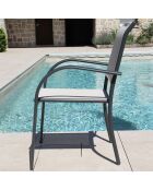 Ensemble de repas Honfleur Table + 6 fauteuils lin