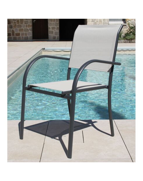 Ensemble de repas Honfleur XL Table + 8 fauteuils lin
