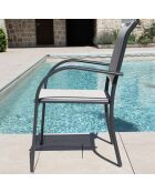 Ensemble de repas Honfleur XL Table + 8 fauteuils lin
