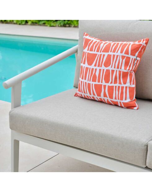 Muebles de jardín blancos Fontana de 4 plazas