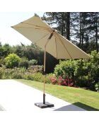Parasol droit Rubis vert sauge - D.2.4m