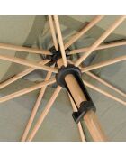 Parasol droit Rubis vert sauge - D.2.4m