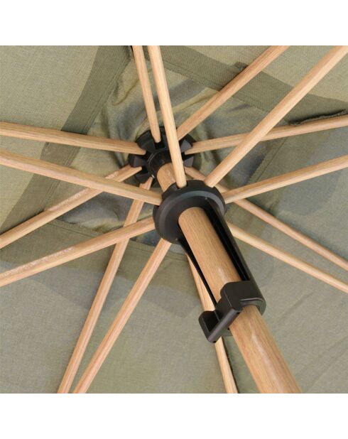 Parasol droit Rubis vert sauge - D.2.4m