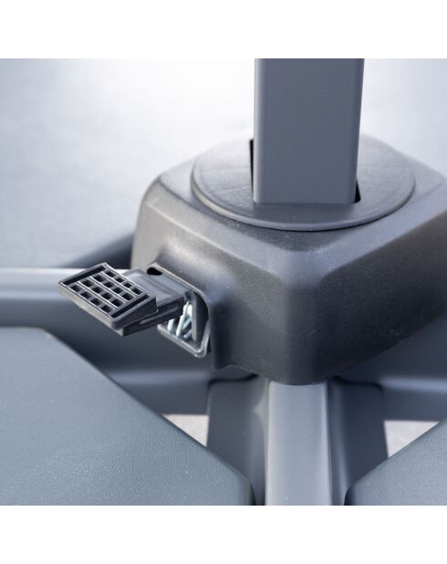 Saphir lariksgroene parasol met offset - 4x3m