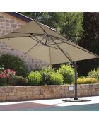 Parasol déporté  Saphir vert mélèze - 4x3m