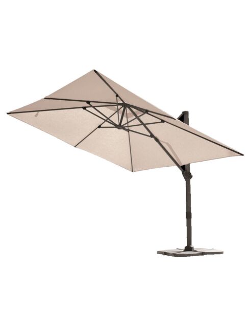 Parasol déporté Saphir lin - 4x3m