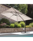Parasol déporté Saphir lin - 4x3m