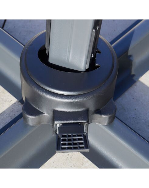 Parasol déporté Saphir lin - 4x3m