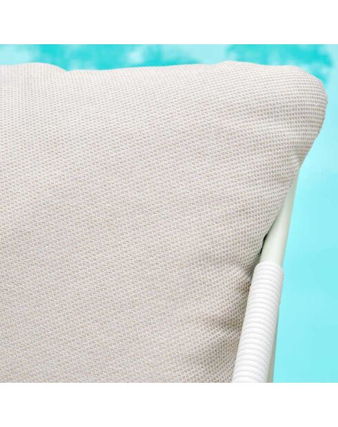 Salon de jardin Antibes 4 places blanc