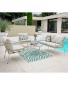 Salon de jardin Antibes 4 places blanc