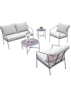 Salon de jardin Cap Ferret 4 places gris