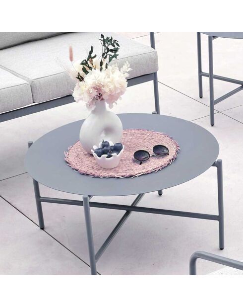 Mueble de jardín Cap Ferret de 4 plazas gris