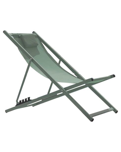6 Chiliennes Paros vert amande - 110x55.5x97 cm