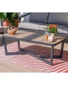 Salon de jardin Fontana 5 places gris