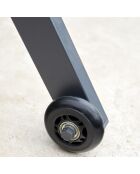 Transat de jardin Gozo anthracite - 197.5x69x35 cm