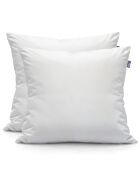 2 Oreillers moelleux 100% Recyclés Ecogreen blancs