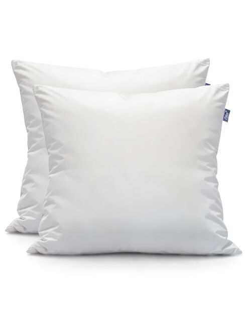 2 Oreillers moelleux 100% Recyclés Ecogreen blancs