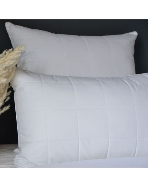 Oreiller moelleux matelassé blanc