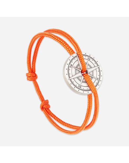 Bracelet Rose Des Vents Autal en Argent vieilli orange