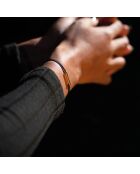 Bracelet Heur en plaqué Or bleu marine