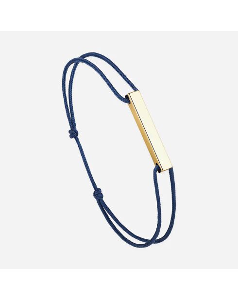 Bracelet Heur en plaqué Or bleu marine