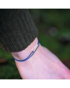 Bracelet Tour en plaqué Argent bleu roi