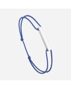 Bracelet Tour en plaqué Argent bleu roi