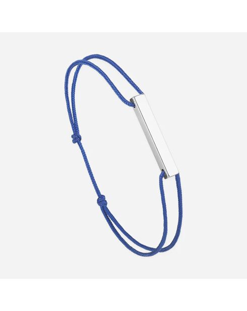 Bracelet Tour en plaqué Argent bleu roi