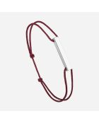 Bracelet Escale en plaqué Argent bordeaux