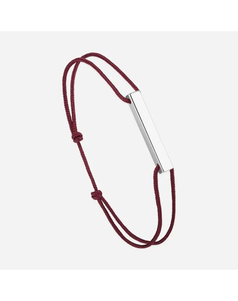 Bracelet Escale en plaqué Argent bordeaux