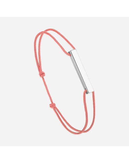 Roze verzilverde Virée-armband