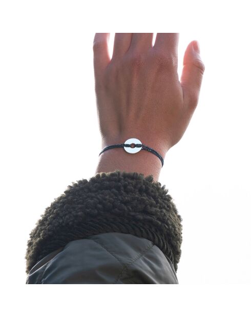 Lagos verzilverde marineblauwe armband