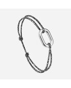 Bracelet Split en plaqué Argent anthracite