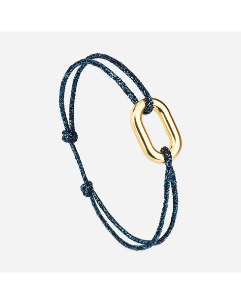 Almu vergulde marineblauwe armband