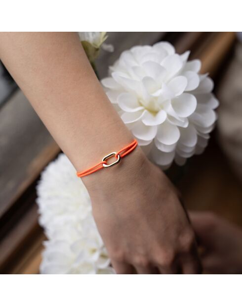 Bracelet Amalfi en plaqué Or orange fluo