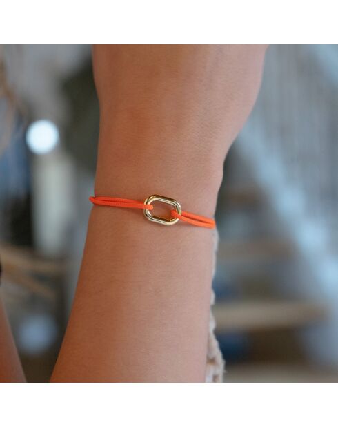 Bracelet Amalfi en plaqué Or orange fluo