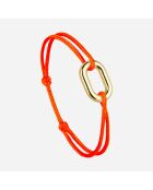 Bracelet Amalfi en plaqué Or orange fluo