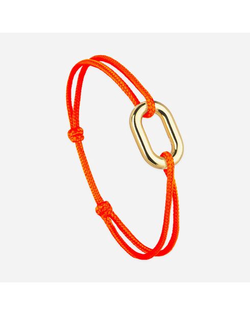 Bracelet Amalfi en plaqué Or orange fluo