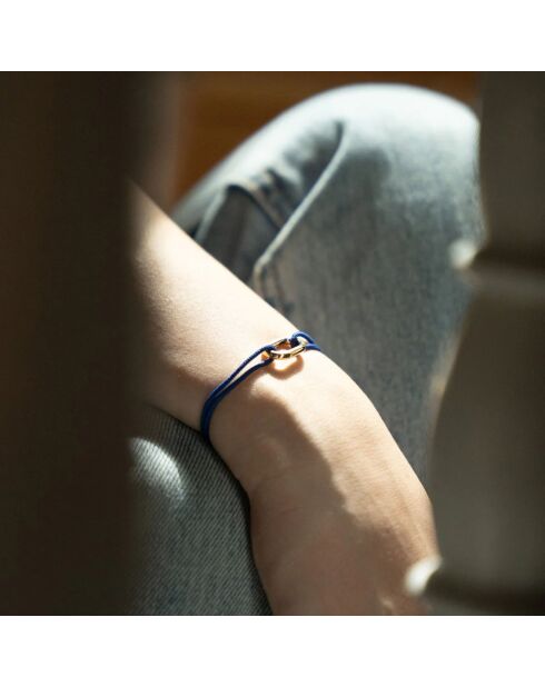 Bracelet Aosta en plaqué Or bleu roi