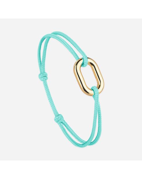 Bracelet Como en plaqué Or vert d'eau