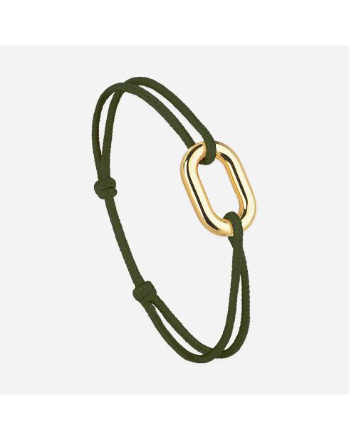 Bracelet Poulie en plaqué Or kaki