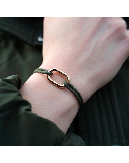 Khakifarbenes vergoldetes Tuileries-Armband